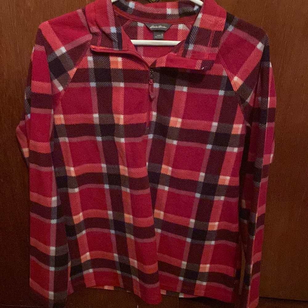 Eddie Bauer Women’s Fleece 1/4 zip top Small